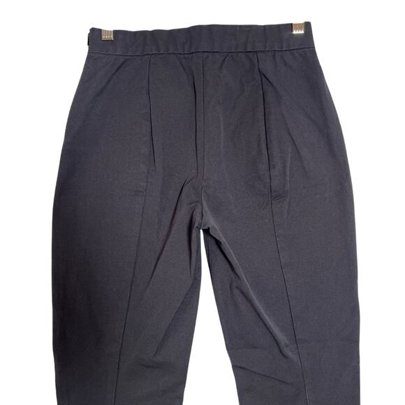 Everlane The Side-Zip Stretch Cotton Pant SIZE 0 Black Elastic Waist Chino - Picture 7 of 9